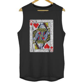 Queen Of Hearts Card Costume Vintage Unisex Tank Top | Favorety AU