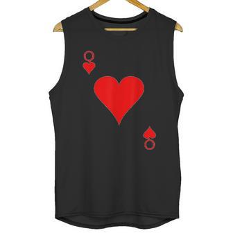 Queen Of Hearts Deck Of Cards Halloween Costume Unisex Tank Top | Favorety