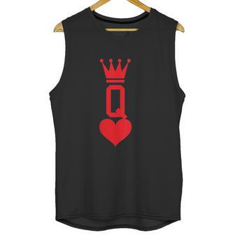 Queen Of Hearts Gift Playing Card Halloween Costume Unisex Tank Top | Favorety UK