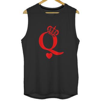 Queen Of Hearts King Of Hearts Playing Cards Deck Of Cards Unisex Tank Top | Favorety UK