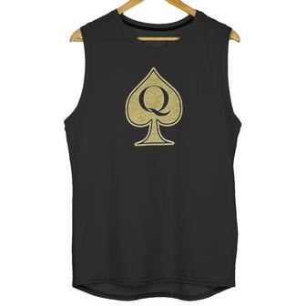 Queen Of Spades With Qos Symbol Unisex Tank Top | Favorety CA