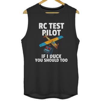 Rc Test Pilot Gift For Rc Plane Model Airplane Lover Unisex Tank Top | Favorety DE