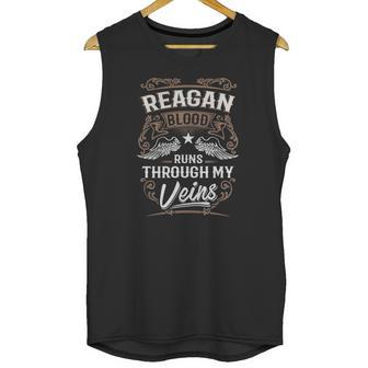 Reagan Shirt Reagan Blood Runs Through My Veins - Reagan Tee Shirt Reagan Hoodie Reagan Family Reagan Tee Reagan Name Reagan Lover Unisex Tank Top | Favorety UK