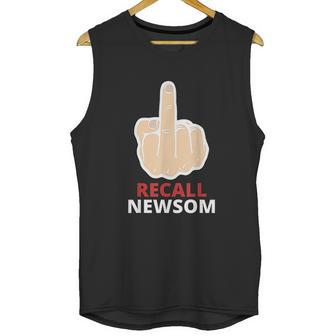 Recall Newsom Recall Gavin Newsom Middle Finger Unisex Tank Top | Favorety CA