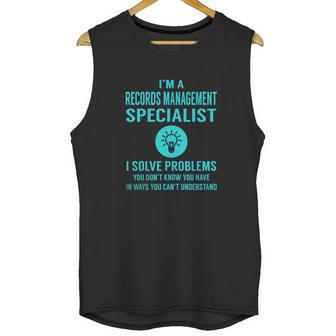 Records Management Specialist Unisex Tank Top | Favorety UK