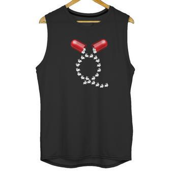 Red Pill Qanon Long Tee Follow White Rabbit Unisex Tank Top | Favorety CA