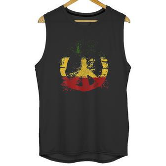 Reggae Music Peace Sign Rastafari Rasta Gift Unisex Tank Top | Favorety UK