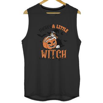 Theres A Little Witch In All Of Us Pumpkin Unisex Tank Top | Favorety UK