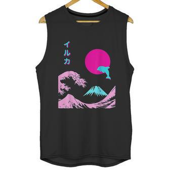 Retro Aesthetic Iruka With Japanese Writing Unisex Tank Top | Favorety UK