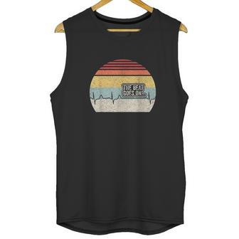 Retro The Beat Goes On Heartbeat Rehab After Surgery Unisex Tank Top | Favorety AU