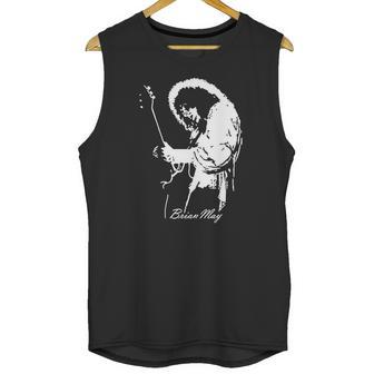 Retro Graphic Brian May Art Unisex Tank Top | Favorety AU