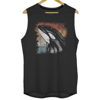 Retro Killer Whale Vintage Unisex Tank Top | Favorety AU