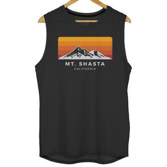 Retro Mount Shasta California Sunset Shirt Unisex Tank Top | Favorety AU