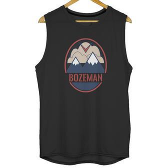 Retro Mountain &Ampamp Bird - Bozeman Montana T-Shirt Unisex Tank Top | Favorety AU