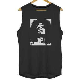 Retro Graphic Slash Portrait Artwork Unisex Tank Top | Favorety