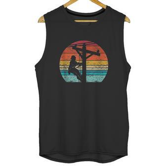 Retro Style Electric Cable Lineman Unisex Tank Top | Favorety AU