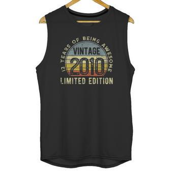 Retro Vintage 2010 12Th Birthday 12 Years Old Being Awesome Unisex Tank Top | Favorety CA