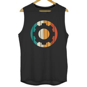 Retro Vintage Mechanical Engineering Gear Unisex Tank Top | Favorety CA