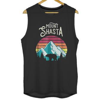 Retro Vintage Mount Shasta California Mountains Bear Unisex Tank Top | Favorety DE