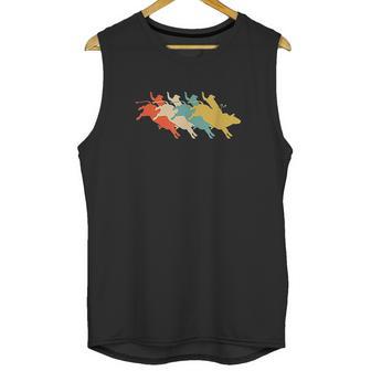 Retro Vintage Rodeo Bull Rider Unisex Tank Top | Favorety