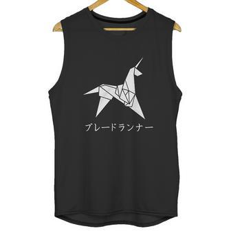 Revel Shore Origami Blade Runner Unicorn Graphic Unisex Tank Top | Favorety UK