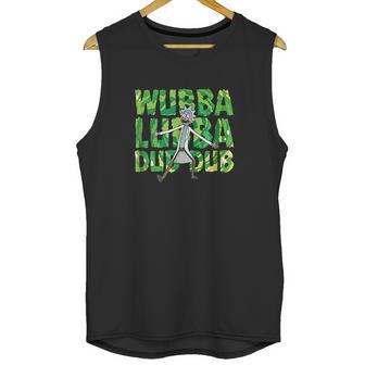 Rick And Morty Wubba Lubba Dub Dub Portal Letters Unisex Tank Top | Favorety AU