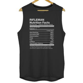 Rifleman Nutrition Facts Funny Unisex Tank Top | Favorety UK