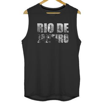 Rio De Janeiro Brazil Cityscape Unisex Tank Top | Favorety