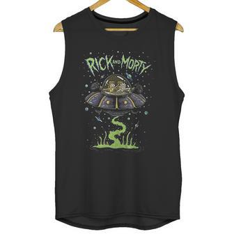 Ripple Junction Rick And Morty Spaceship Dumping Unisex Tank Top | Favorety