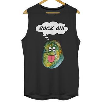 Rock On Funny Rockhound Geology Rockhounding Unisex Tank Top | Favorety AU