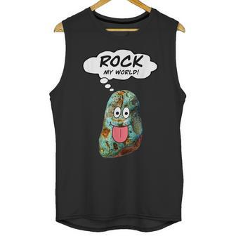 Rock My World Funny Geology Rockhound Rockhounding Unisex Tank Top | Favorety DE