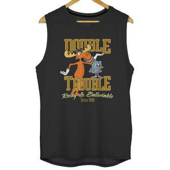 Rocky And Bullwinkle Double Trouble Pals Graphic Unisex Tank Top | Favorety