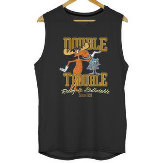 Rocky And Bullwinkle Double Trouble Pals Graphic Unisex Tank Top | Favorety AU