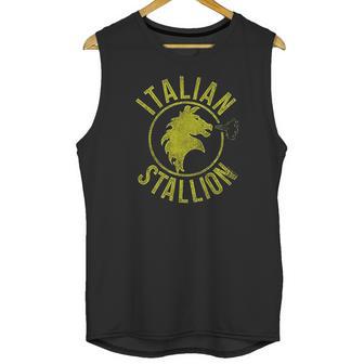 Rocky Italian Stallion Black Unisex Tank Top | Favorety AU