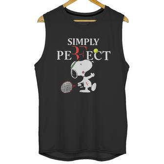 Roger Federer Snoopy Simply Pefect Unisex Tank Top | Favorety