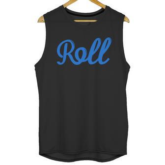 Roll Jiu Jitsu Blue Unisex Tank Top | Favorety UK