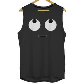 Rolling Eyes Face Eye Roll Emojis Emoticon Halloween Unisex Tank Top | Favorety