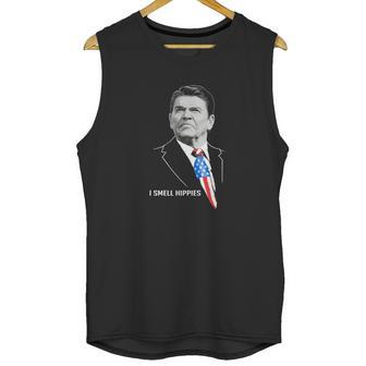 Ronald Reagan I Smell Hippies T-Shirt Unisex Tank Top | Favorety DE