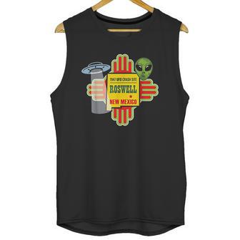 Roswell Nm New Mexico Ufo Alien Crash Site 1947 Zia Unisex Tank Top | Favorety