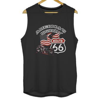 Route 66 Americas Highway Road Trip Unisex Tank Top | Favorety