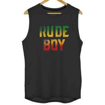 Rude Boy Rasta Reggae Roots Gifts Unisex Tank Top | Favorety