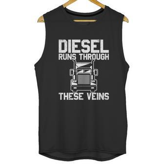 Runs Through These Viens Truck Driver Unisex Tank Top | Favorety DE