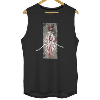 Samurai Japanese Katana Retro Art Print Bushido Unisex Tank Top | Favorety