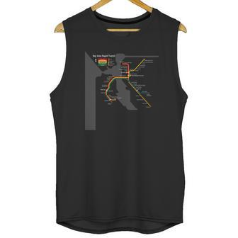 San Francisco Bart Bay Area Transit Metro Map Unisex Tank Top | Favorety AU