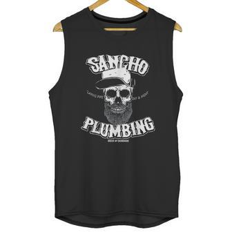 Sancho Laying Pipe Day And Night Plumbing Unisex Tank Top | Favorety