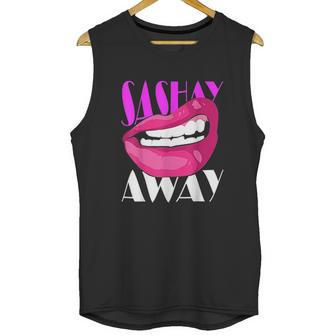 Sashay Away Funny Lips Diva Queen Femininity Cabaret Unisex Tank Top | Favorety UK