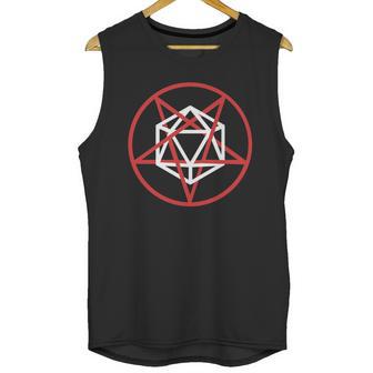 Satanic D20 Pentagram | Roleplaying Game Unisex Tank Top | Favorety DE