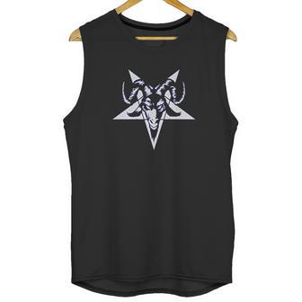 Satanic Goat Head Pentagram Mens Unisex Tank Top | Favorety AU