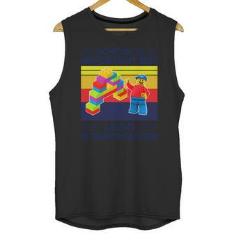 School Is Important But Lego Is Importanter Vintage Shirt Unisex Tank Top | Favorety AU