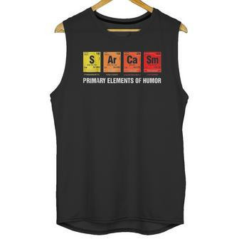 Science Sarcasm S Ar Ca Sm Primary Elements Of Humor Unisex Tank Top | Favorety UK